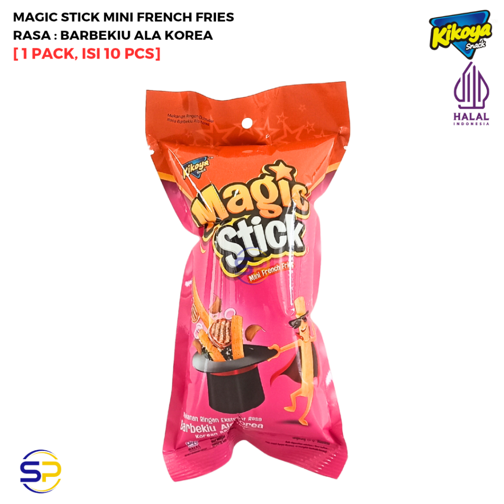 

KIKOYA SNACK Kerupuk Kentang Magic Stick Mini French Fries [1 Pack, isi 10 Pcs]