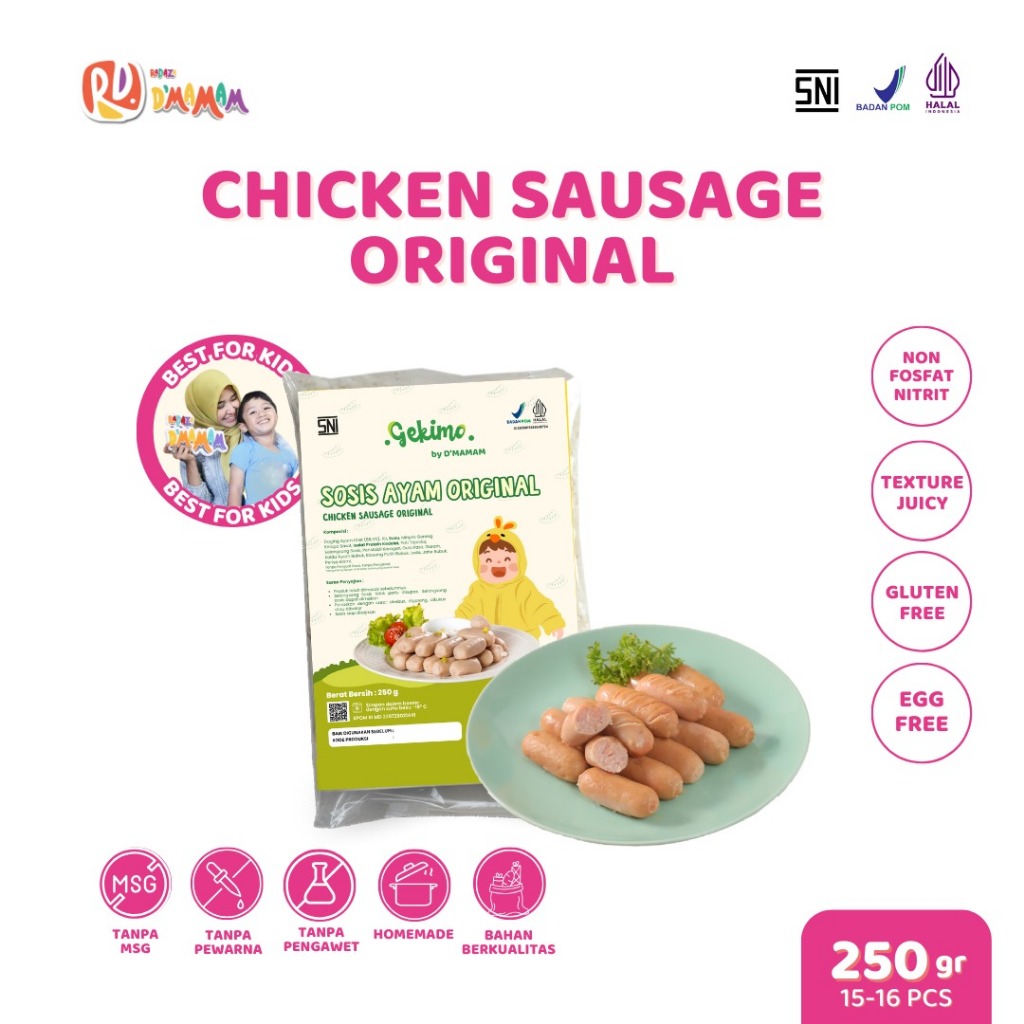 

Dmamam Sosis Ayam original Halal BPOM MPASI