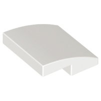Lego 15068 Slope, Curved 2 x 2 x 2/3 white
