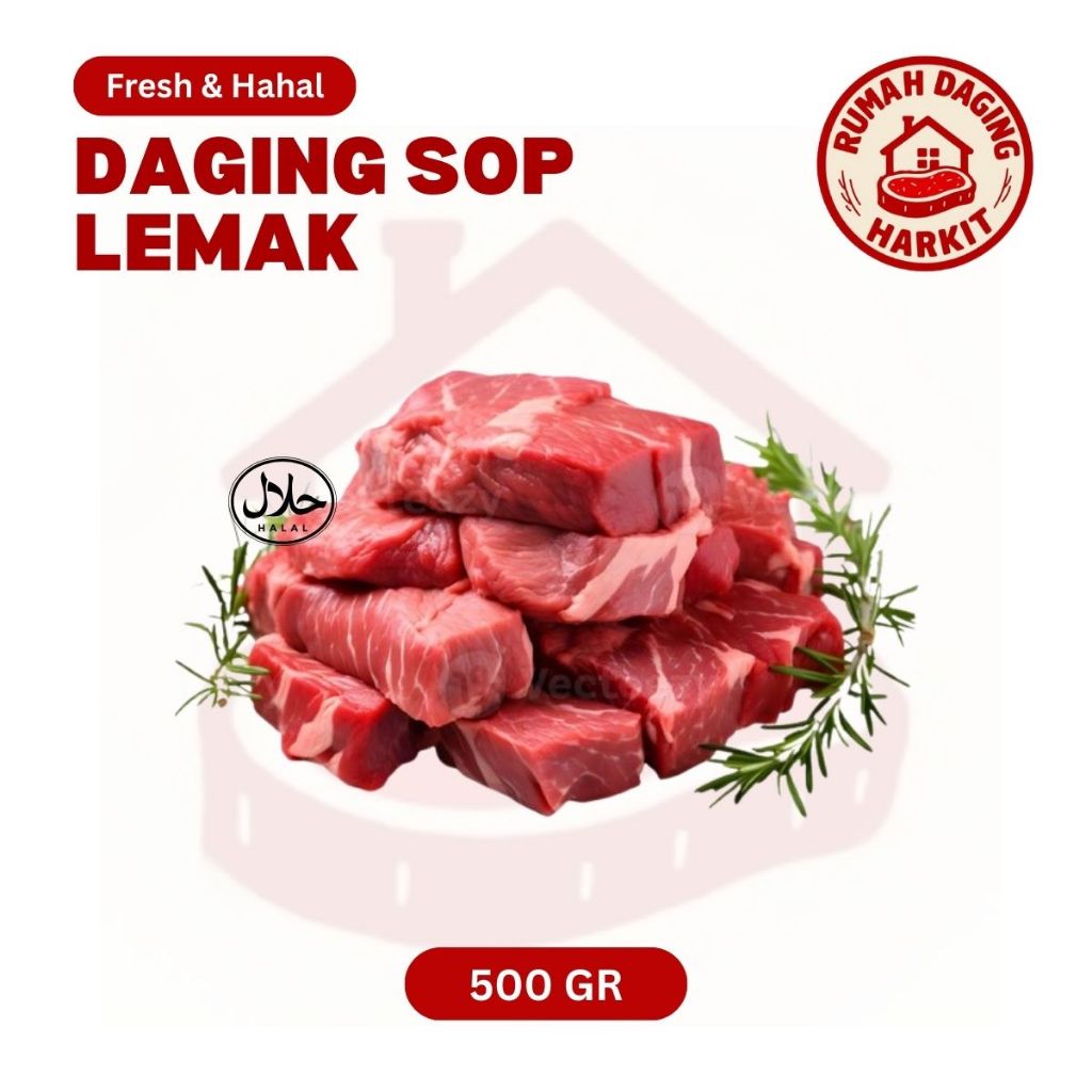 

Daging Sop Rawon Tongseng dengan Lemak Fresh 500 gr Kab Tangerang