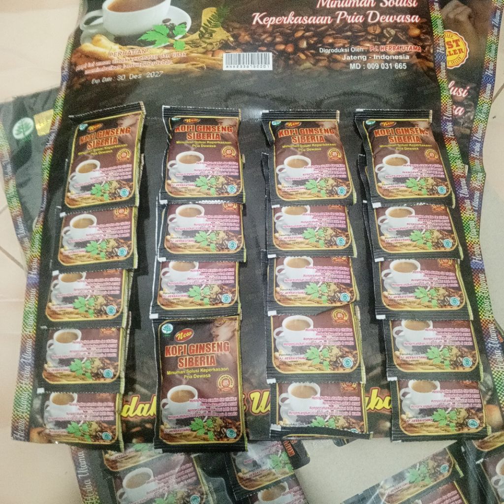 

papanan kopi siberia isi 20 sachet