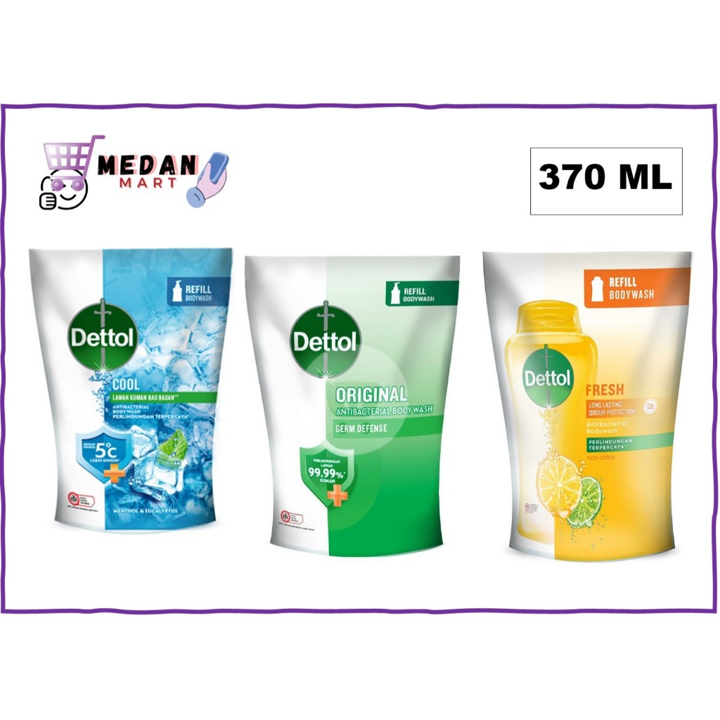sabun mandi dettol cair refill 370 ML