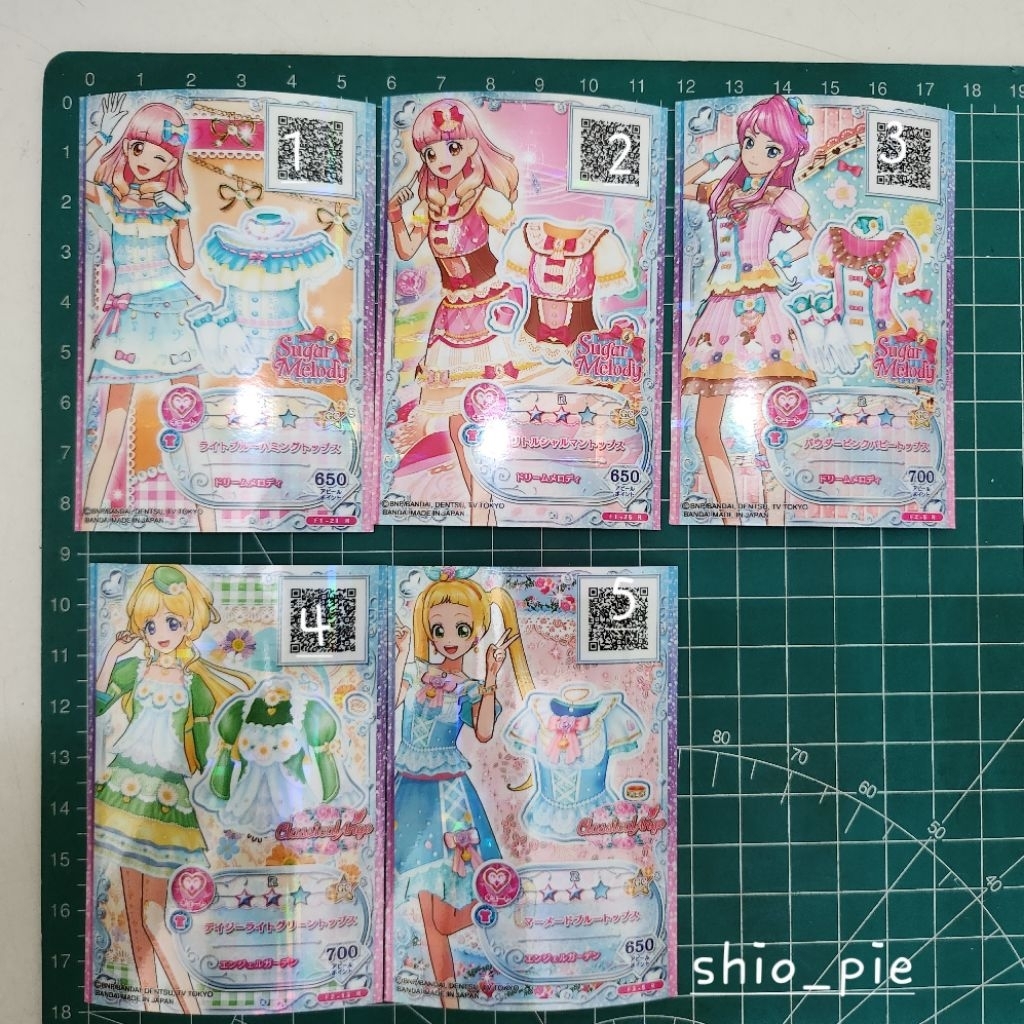 kartu original japan Aikatsu friends card R Rare cute tops