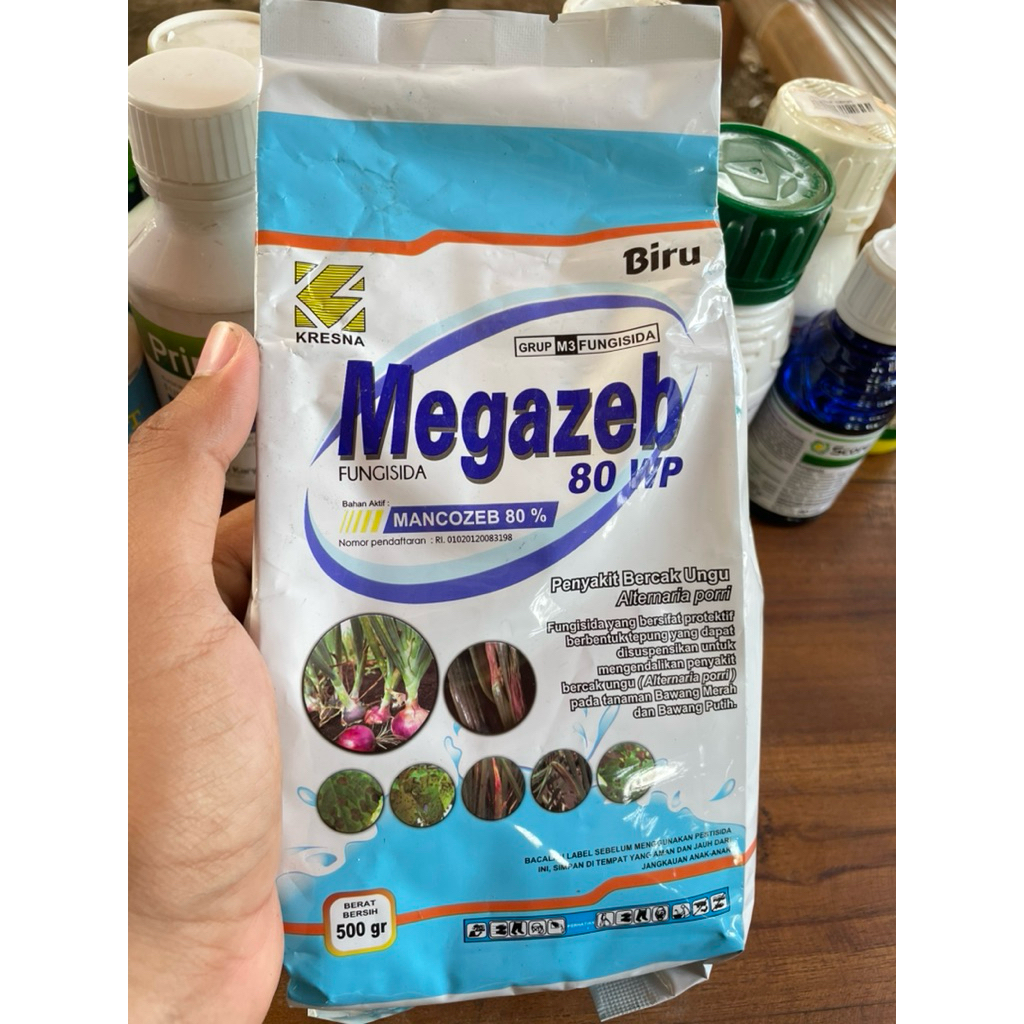 Fungisida Megazeb Biru 80 WP 500 GR