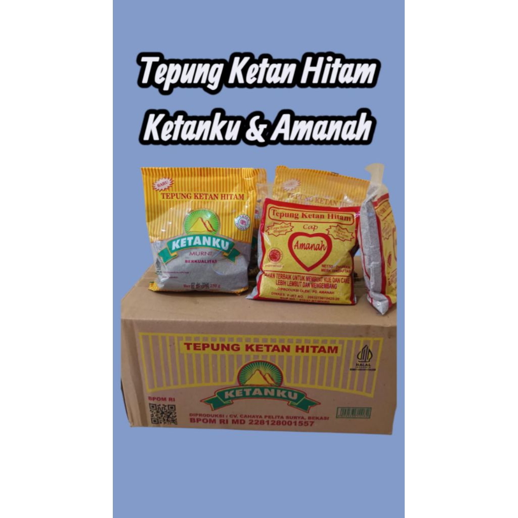 

Tepung Ketan Hitam Amanah Dan KetanKu 250gr