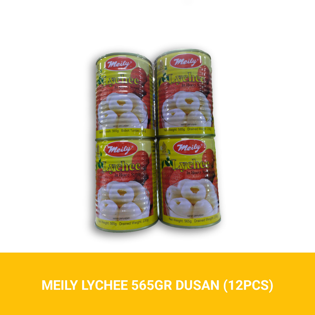 

MEILY LYCHEE 565GR DUSAN | BUAH LYCHEE DALAM KALENG 1DUS (12PCS)