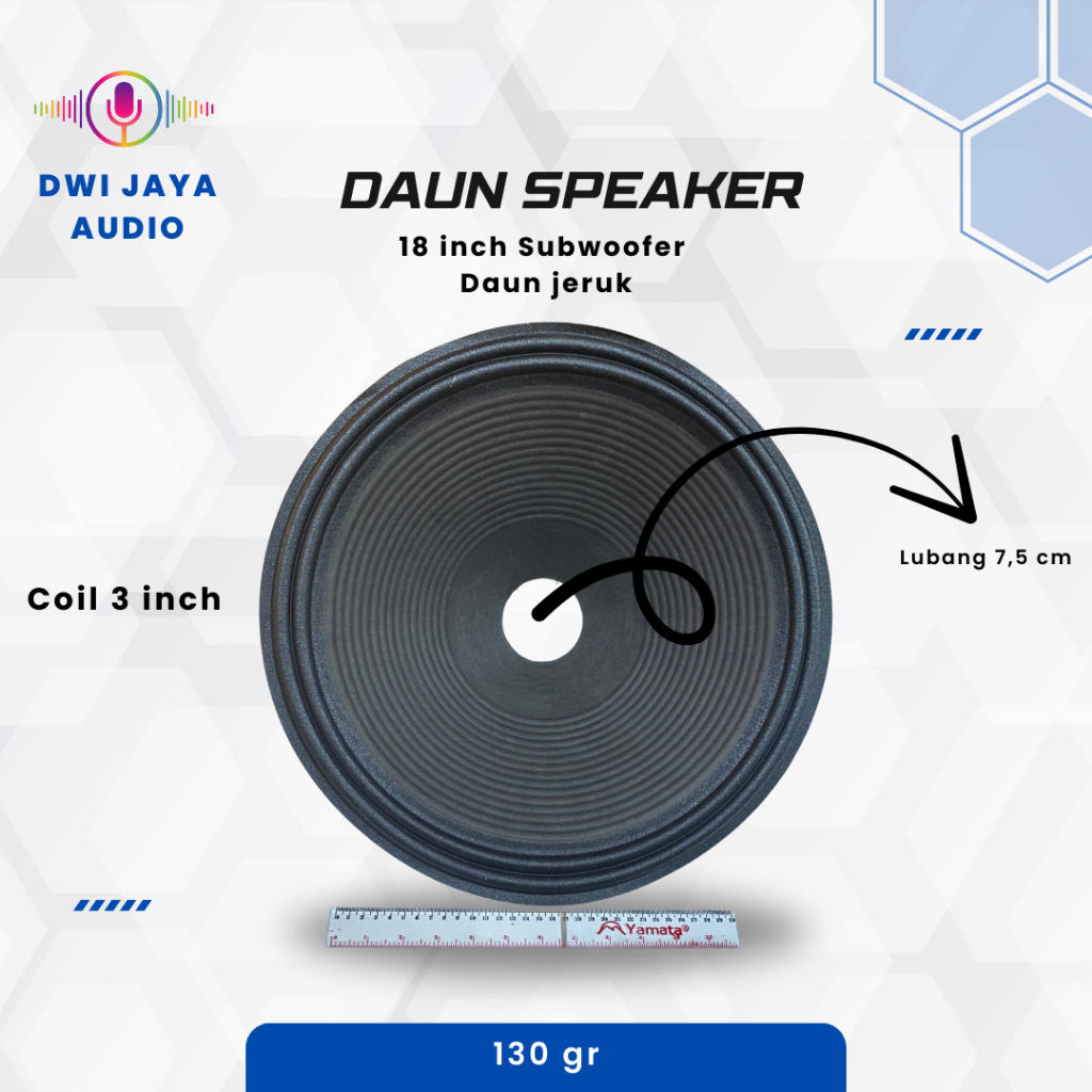 Daun Speaker 18 inch Subwoofer Daun Jeruk Coil 3 | Membran Speaker