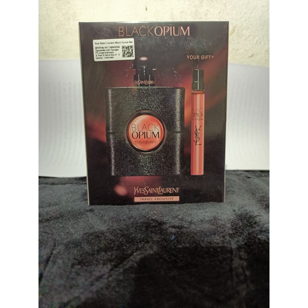 Parfume Yves Saint Laurent Black/YSL Opium Travel Set