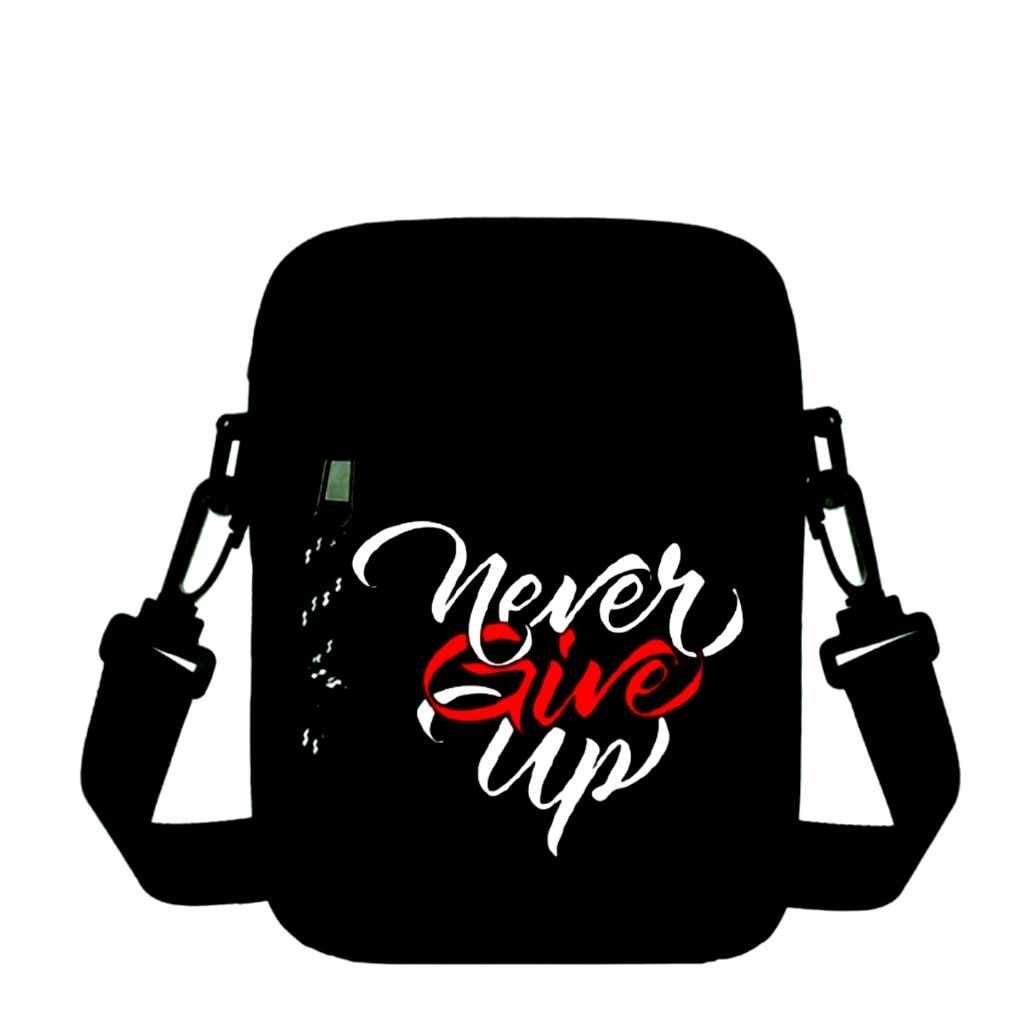 Tas slempang pria sling bag minimalis, Tas kecil harian motif distro