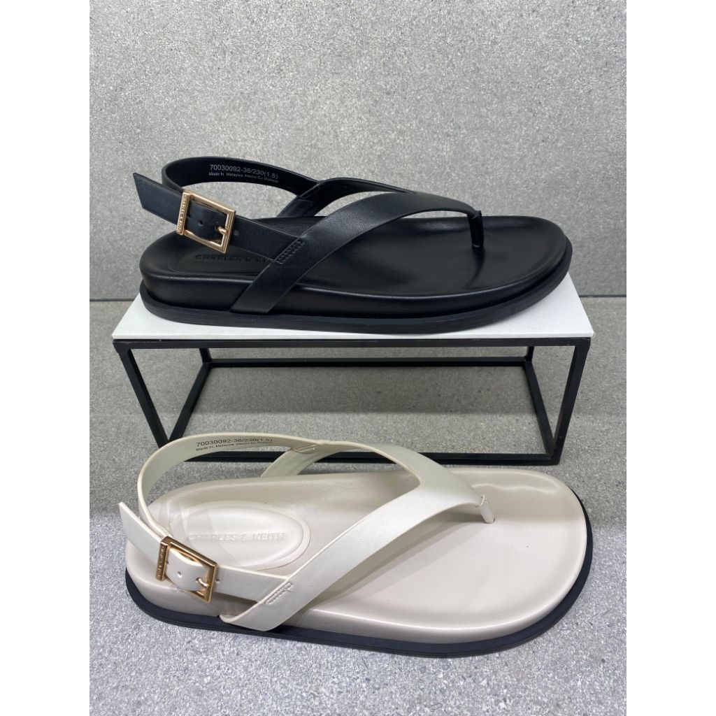 #1-70030092 Rayne Thong - Jast[p] CK ORIGINAL COUNTER SLINGBACK SANDALS FLAT STORE AUTHENTIC ASLI MA