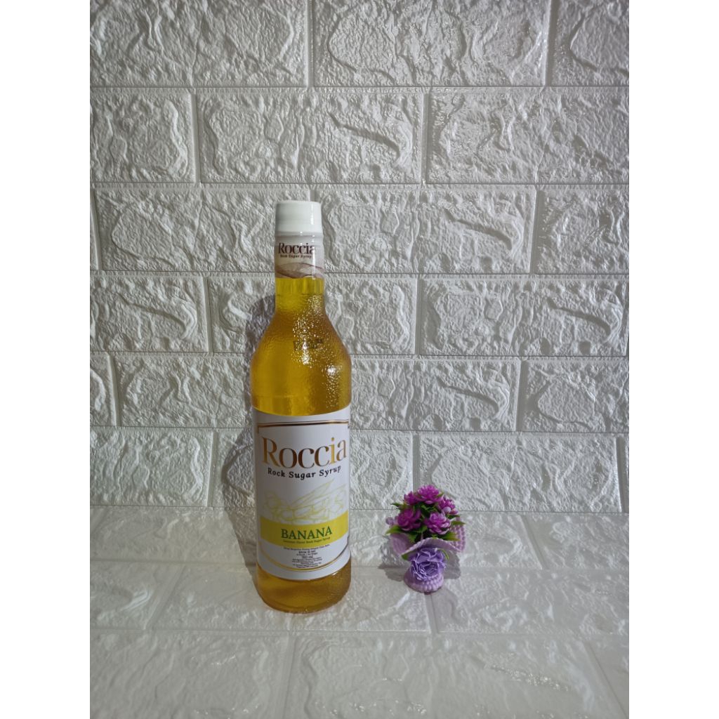 

Minuman sirup ROCCIA rock syrup sugar Banana 760ml
