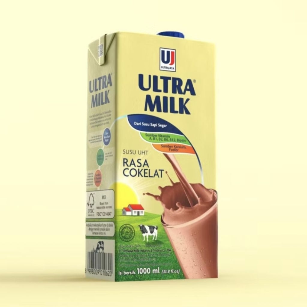 

Susu Ultra Milk 1000 ml Rasa Cokelat Susu UHT Ultra Jaya