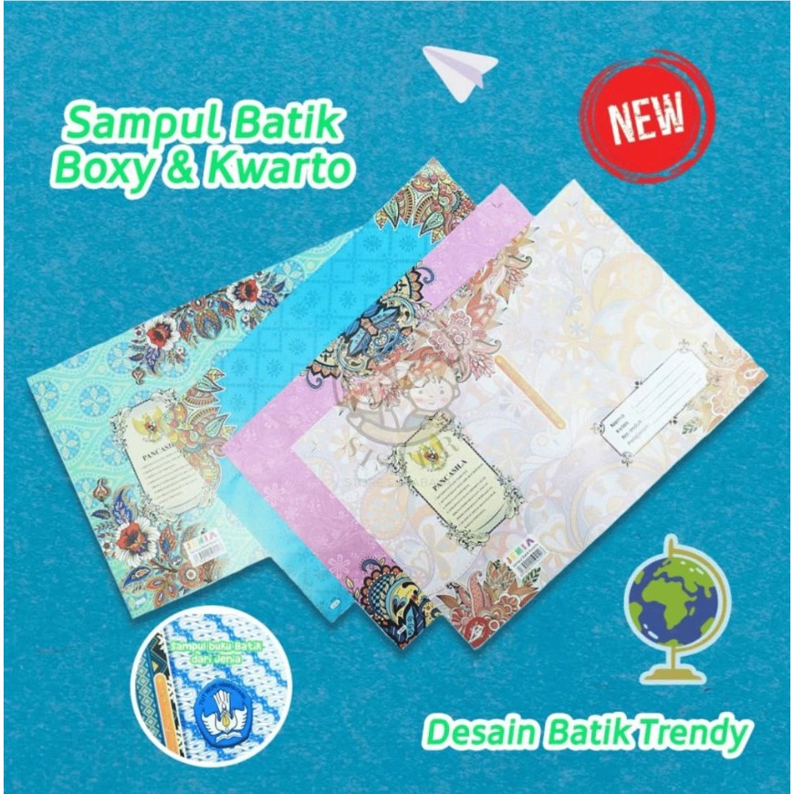 

Sampul Buku Motif Batik Quarto / Boxy / Sampul Kertas Batik
