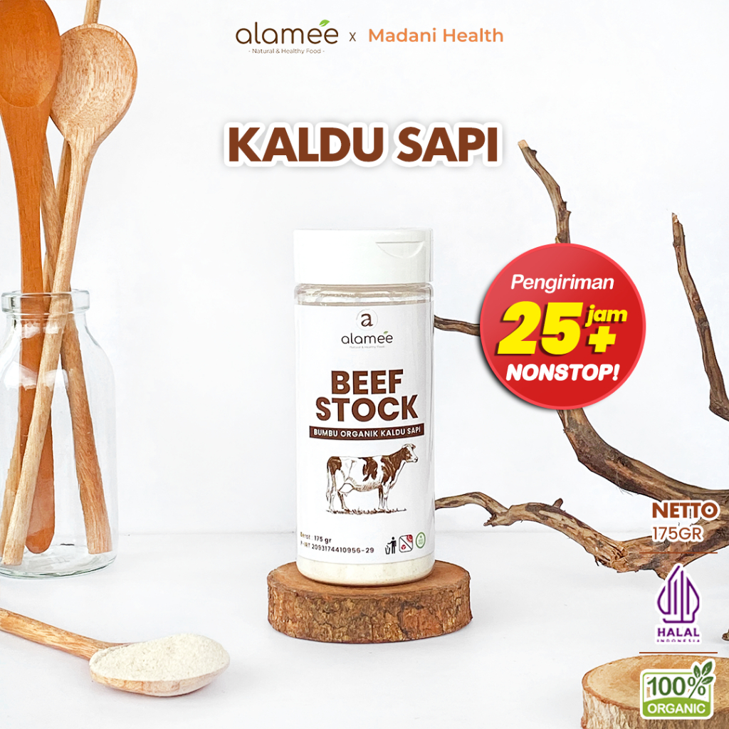 

ALAMEE Bumbu Kaldu Sapi Bubuk NON MSG Organik Beef Powder Tabur 125gr