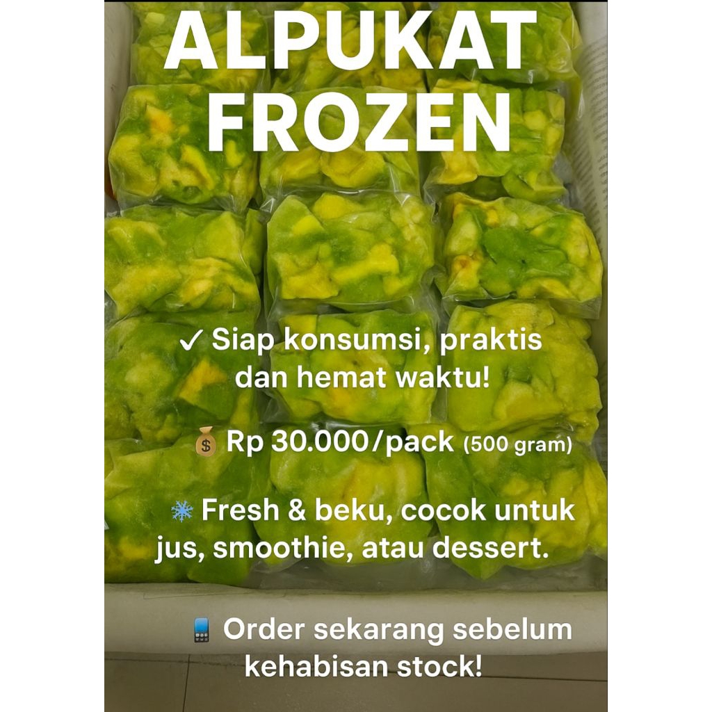 

alpukat frozen avocado