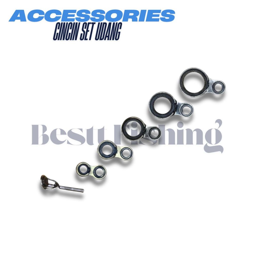 Cincin Set Pancing Joran Udang isi 6 pcs Lengkap