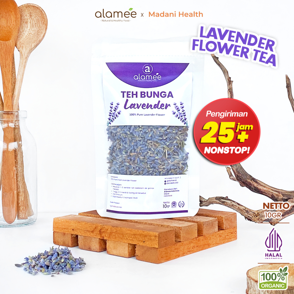 

ALAMEE Teh Bunga Lavender Insomnia Tea Organik Kering Dried Flower Herbal Alami Organic 10gr