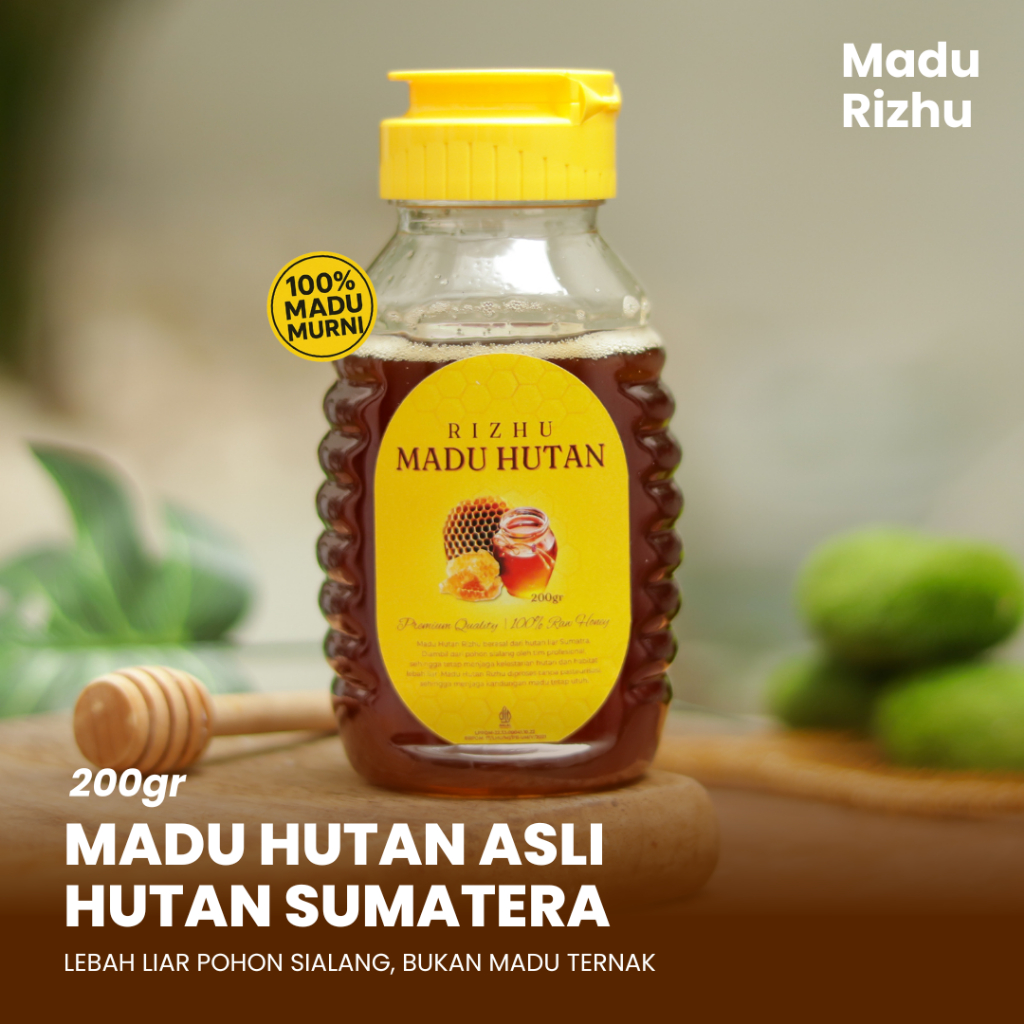 

RIZHU Madu Hutan Liar Pohon Sialang Sumatera Asli dan Murni 100% - 200 gram