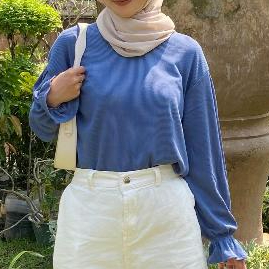 ALEKA PUFFY TOP BLOUSE KAOS LENGAN SERUT / BLOUSE ATASAN WANITA BLOUSE TANGAN TEROMPET