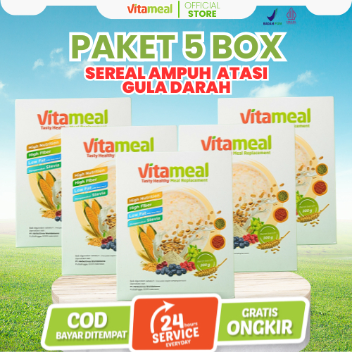 

Vitameal - Paket 5 Box Sereal Vitameal - Vitameal Official Store VITAMIEAL GERD