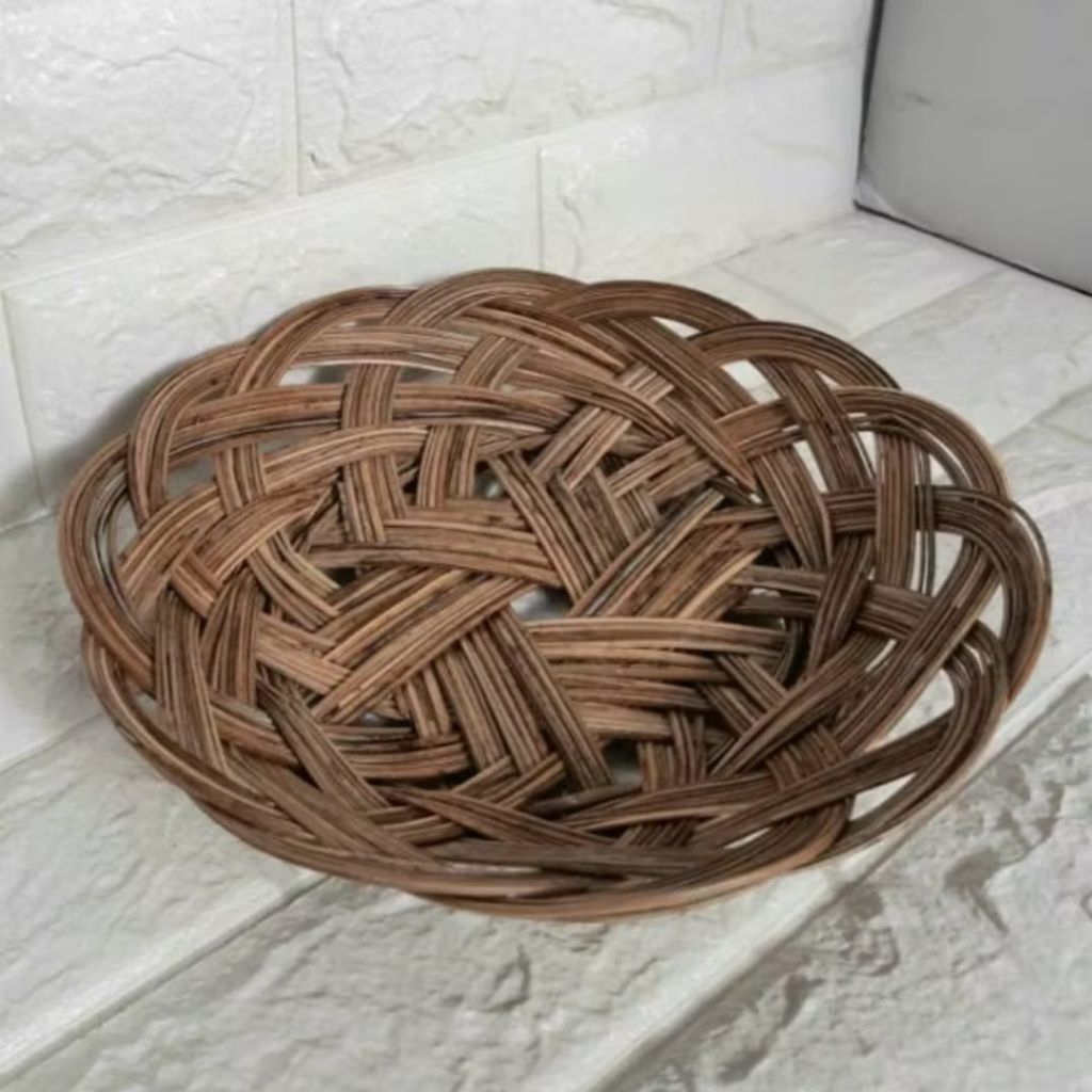 piring lidi piring anyaman lidi tradisional piring