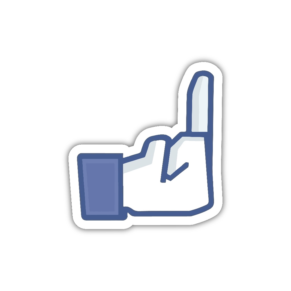 

ZV056 sticker jari tengah karakter kartun anime aesthetic, stiker vinyl satuan