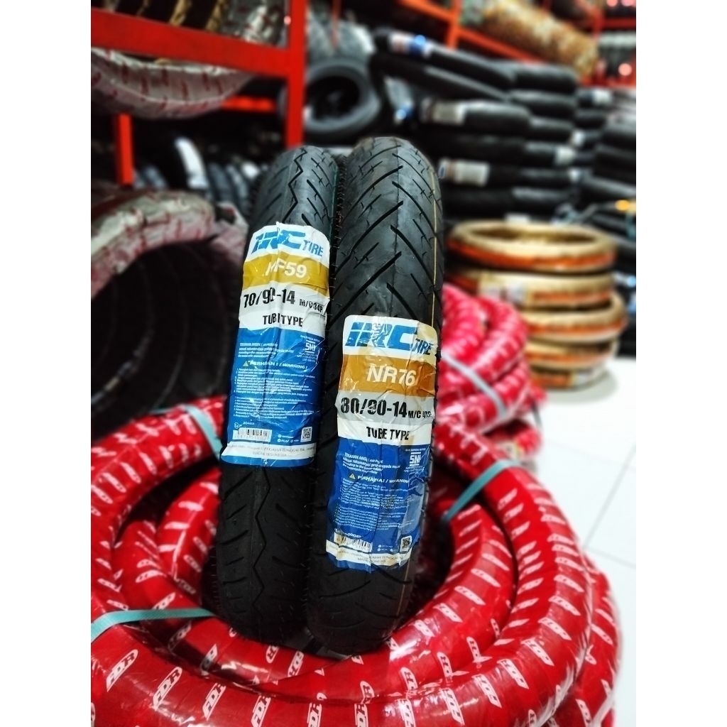 BAN MATIC IRC NF59 70/90-14 BAN IRC NR76 80/90-14 BAN MOTOR MOTIF STD MIO SPORTY/SMILE