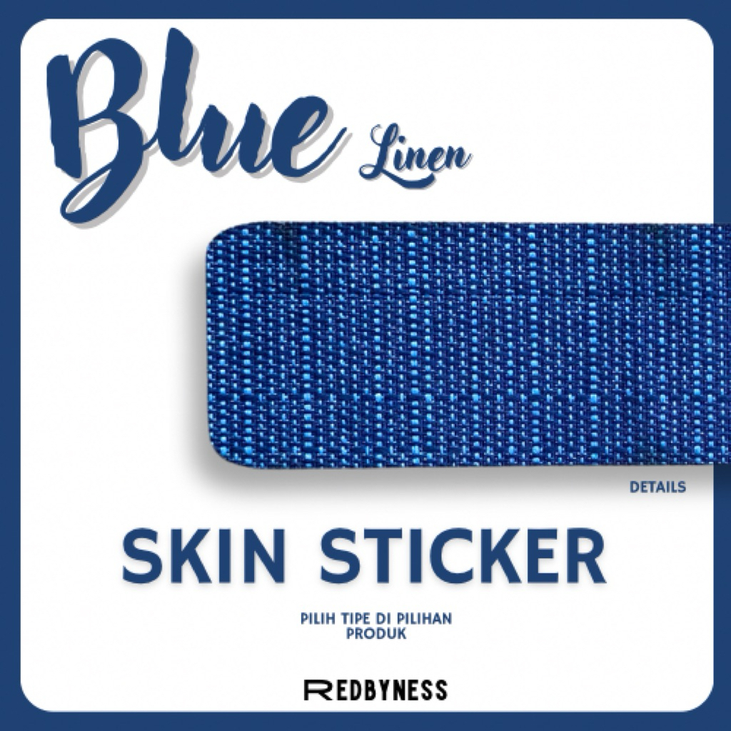 

REDBYNESS| Sticker Skin Blue Linen