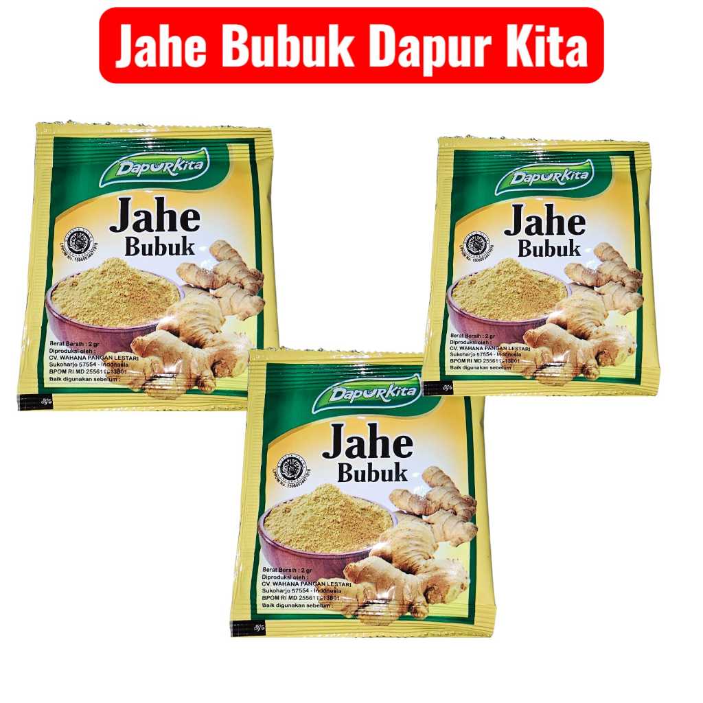 

2 Renceng 24 Pcs Jahe Bubuk Bumbu Dapur Masakan Instan