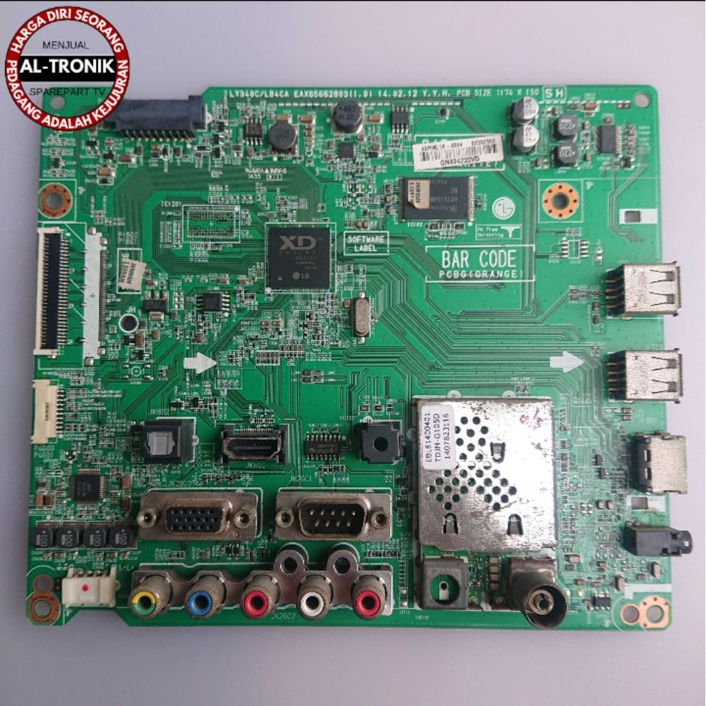 MAINBOARD TV LED LG 32 INCH 32LY340C MODUL MB MAIN BOARD 32LY340 32LY 340