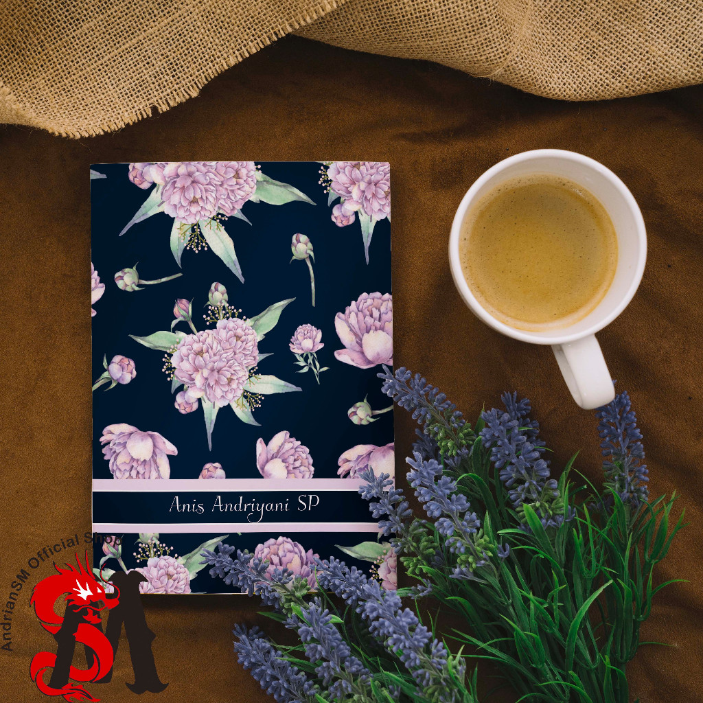

Notebook Custom Nama buku tulis Catatan A5 Hard Cover Motif Bunga #Navy Diary Aesthetic Lucu Stationary Sekolah Kado Souvenir 100 Lembar hvs bookpaper Murah Bisa COD