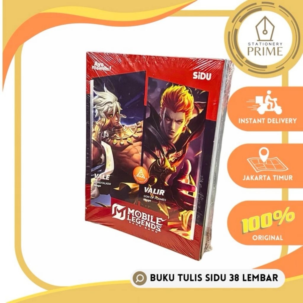 

Buku Tulis Sinar Dunia / SIDU 38 Lembar Marvel Mobile Legends Timnas ( 1 Pack isi 10 Buku)