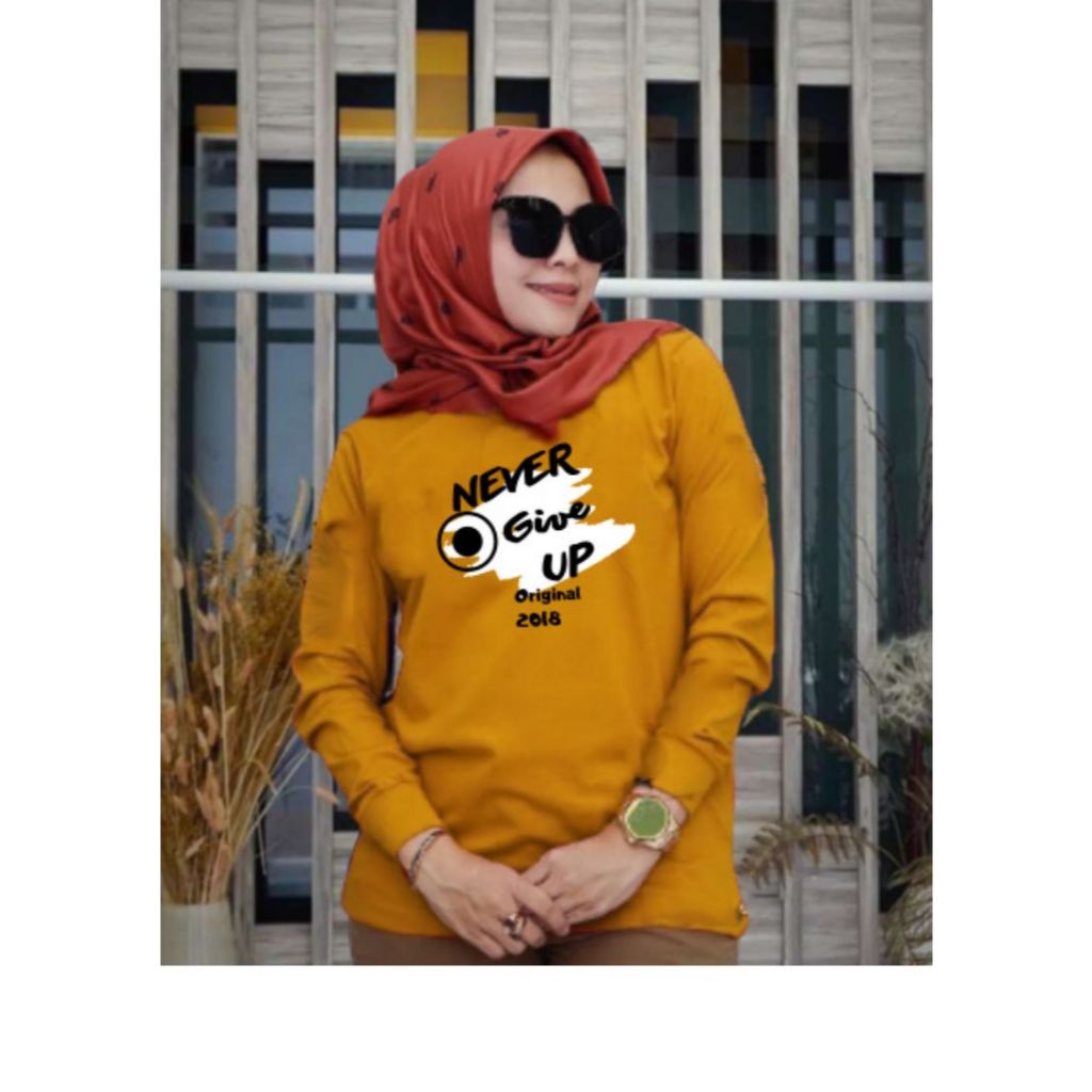 ATASAN WANITA LENGAN PANJANG / BAJU KAOS WANITA LENGAN PANJANG / ATASAN KAOS WANITA / BAJU KAOS WANI