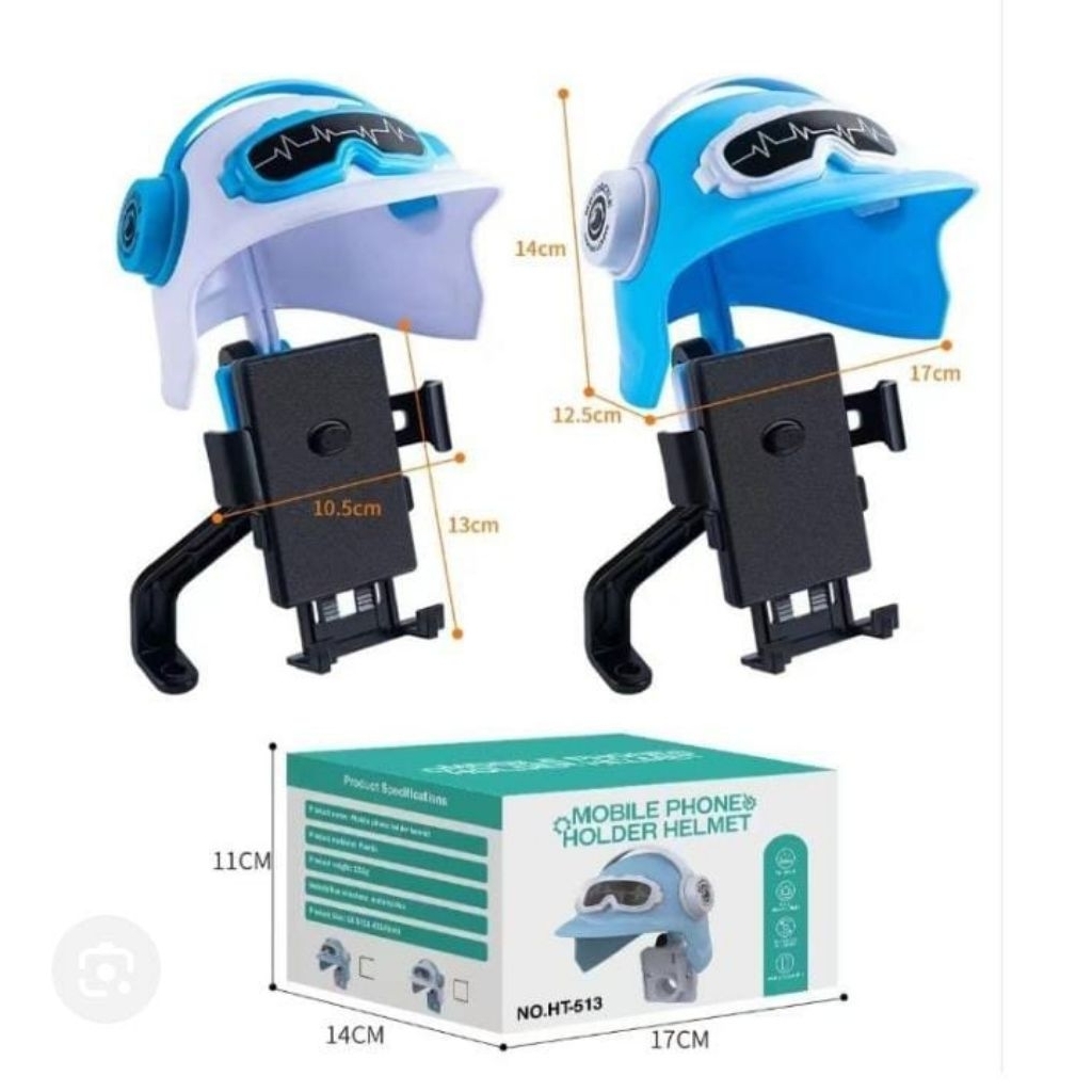 Stand Holder Motor Kereta HT 513 + Modis Helm Keren Menutupi Dan Melindungi Hp Dari Hujan Dan Percik