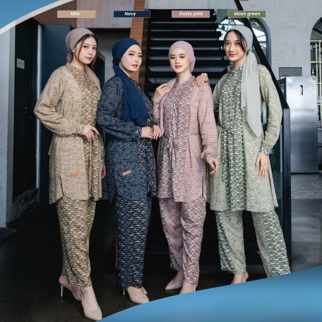 Zahara Tunik One Set Ori by Ghiina Fashion