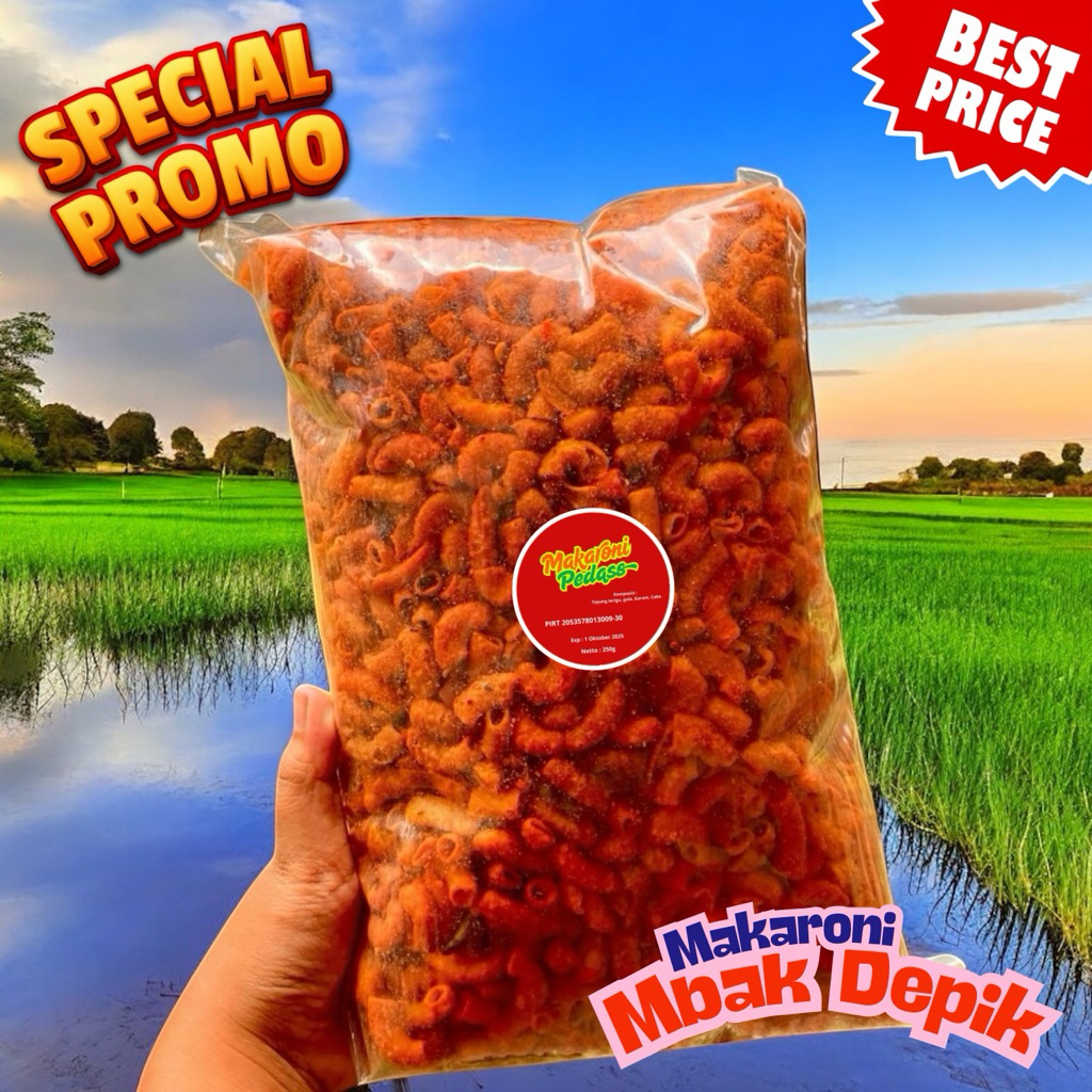 

Makaroni Rasa Pedas Extra Isi 250gr – Enak & Irit!