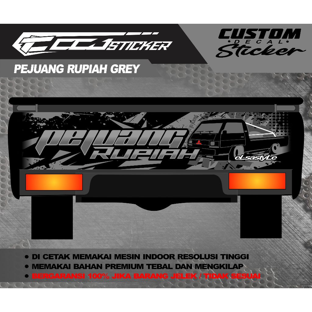 Stiker Pintu Belakang Pick Up L300 / Sticker Pintu Belakang All Pick Up
