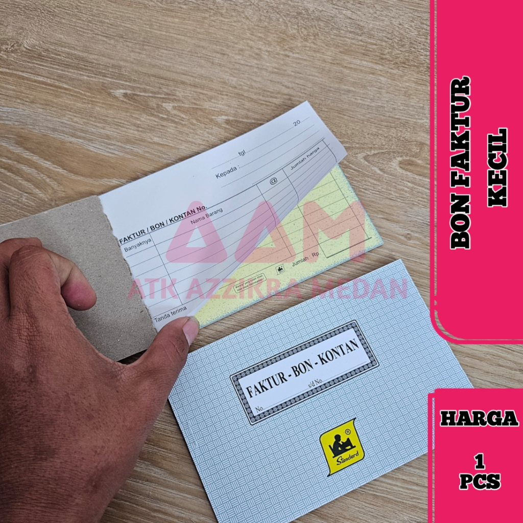 

Bon Faktur R2/Nota Kontan R2 Merek Standard 1Pack Isi 12Pcs Rangkap 2 Layer