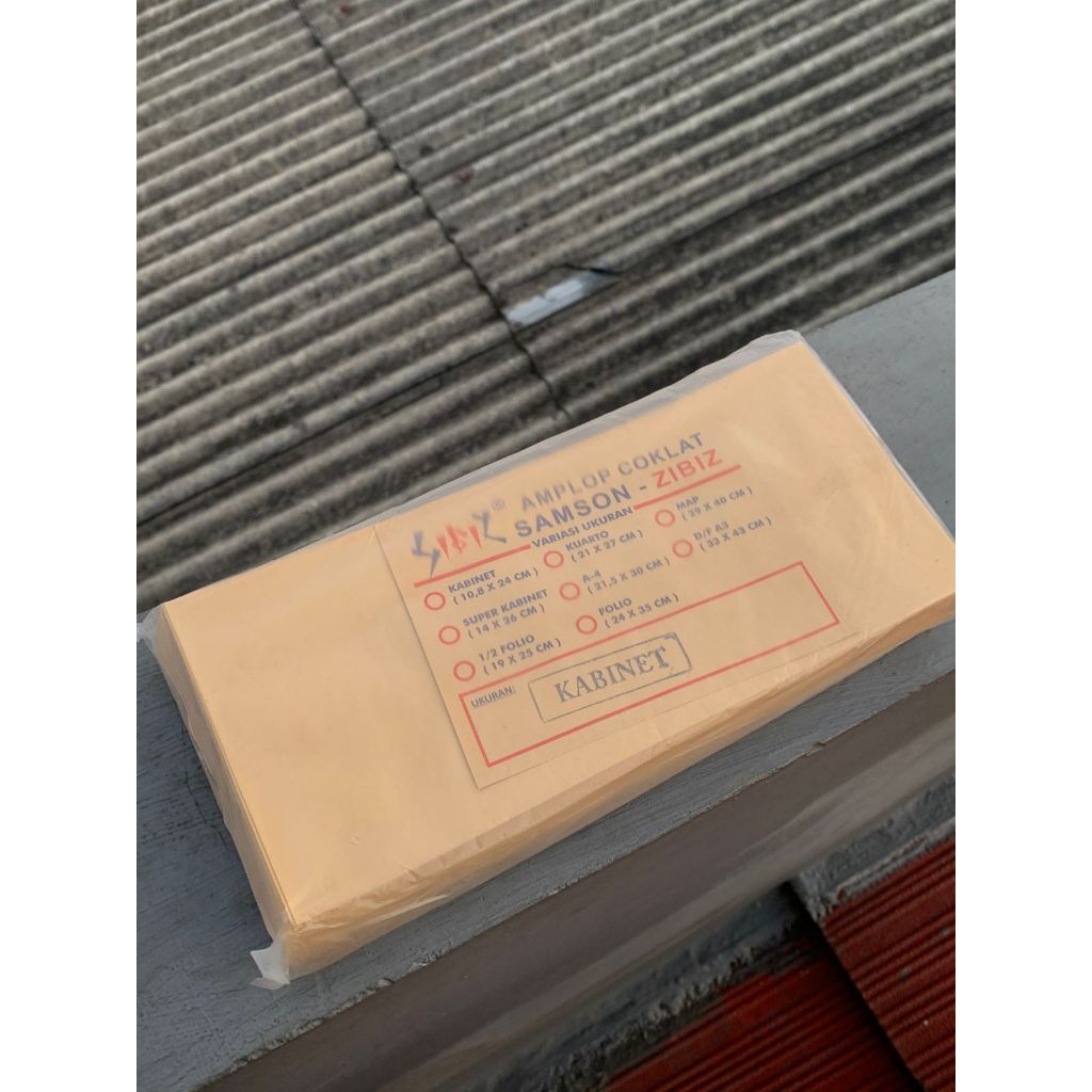 

Amplop coklat ukuran kabinet 1 pack isi 100 pcs