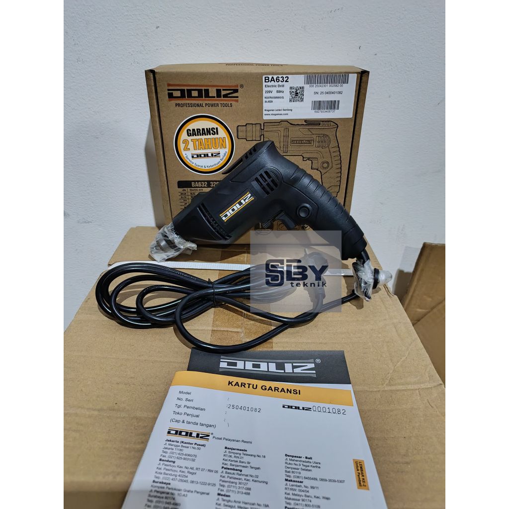 MESIN BOR 10MM DOLIZ BA 632/BOR KECIL RAMPING 10MM/BOR 10MM/BOR LISTRIK 10MM/BOR TANGAN 10MM