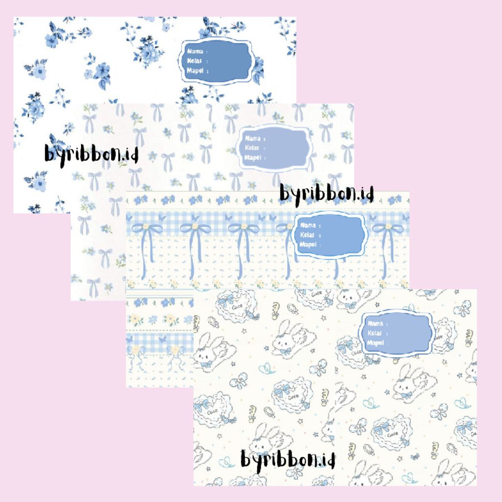 

byribbon.id – Sampul Buku Aesthetic Blue Series (Sidu/BigBoss)