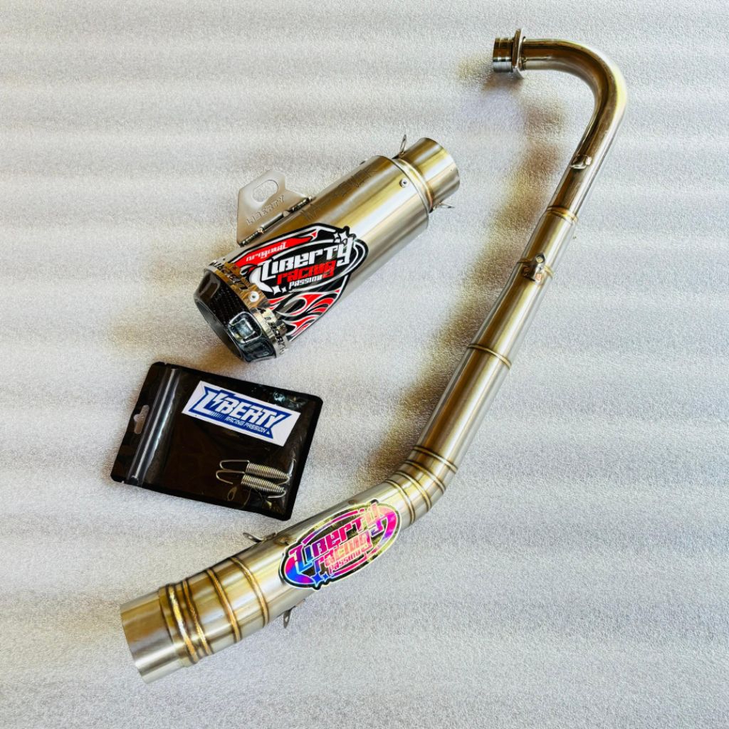 knalpot GTX Jupiter Vega Supra original Liberty Racing Passion for rangka RBT GTX taxi gabah gastrac