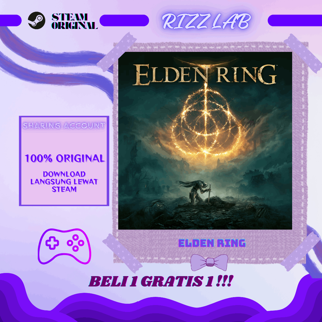 Elden Ring + DLC Steam Sharing PC Orignial