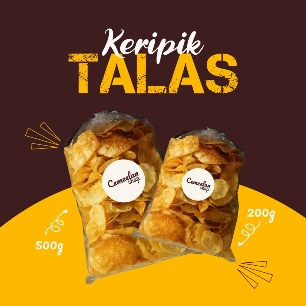

Camilan renyah anti gatal ditenggorokan keripik talas gurih, nagih