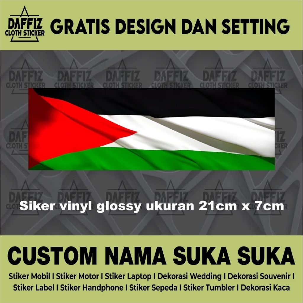

STIKER VINYL BENDERA PALESTINE