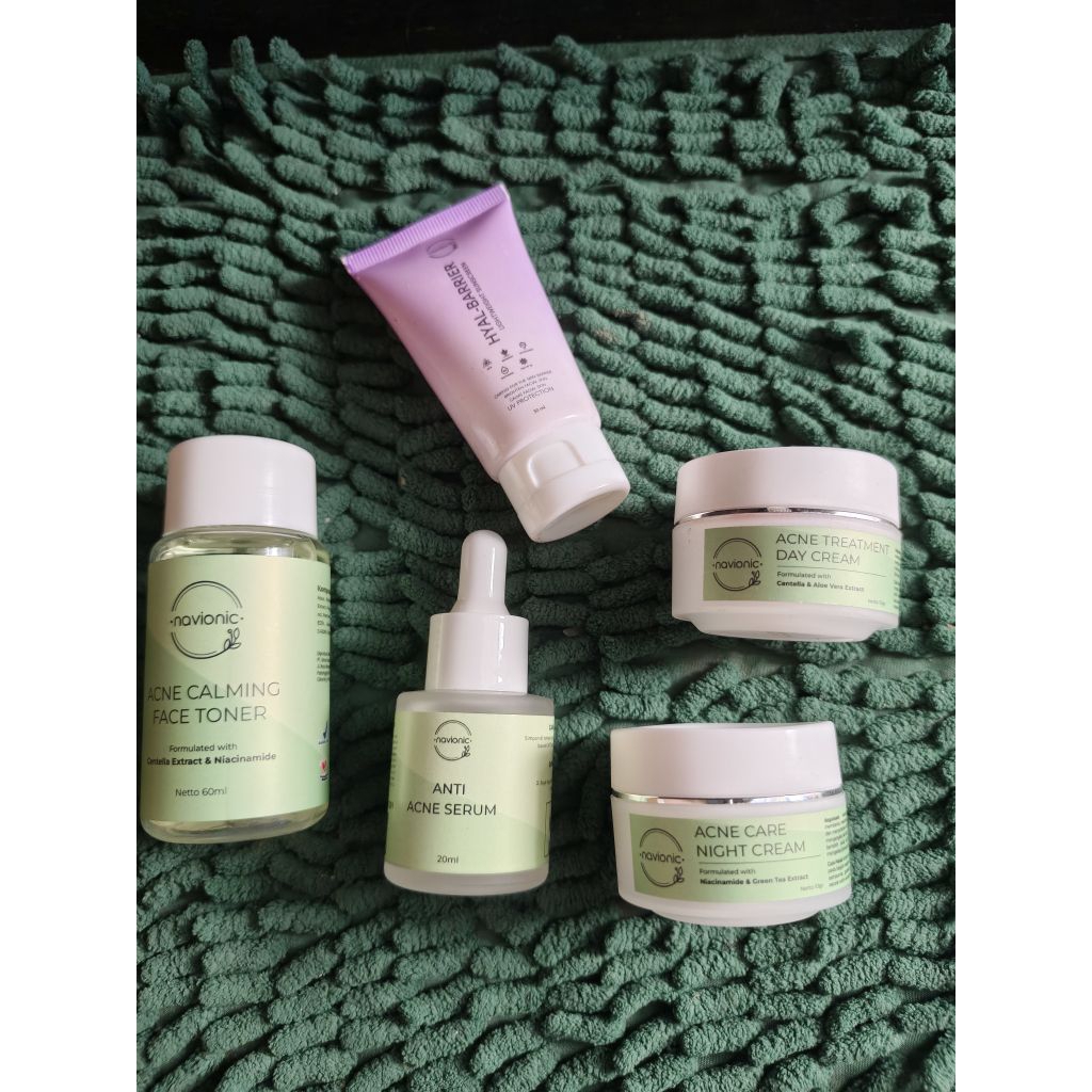 paket acne navionic + sunscreen