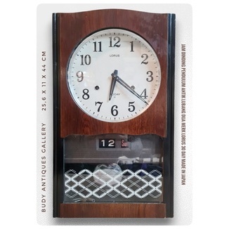 Jam Dinding Pendulum Antik Lorus 30 Day Lubang Dua