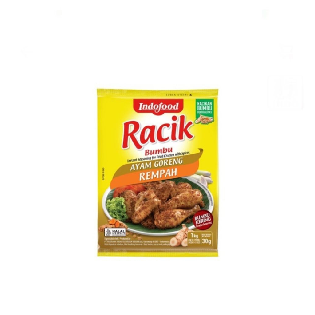

Indofood bumbu racik ayam goreng rempah pack 30 gram