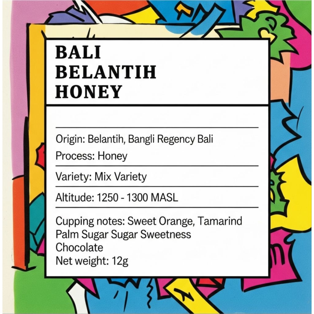 

Kopi Sachet Dripbag Coffee Filter Arabika Bali Belantih Honey - 12g