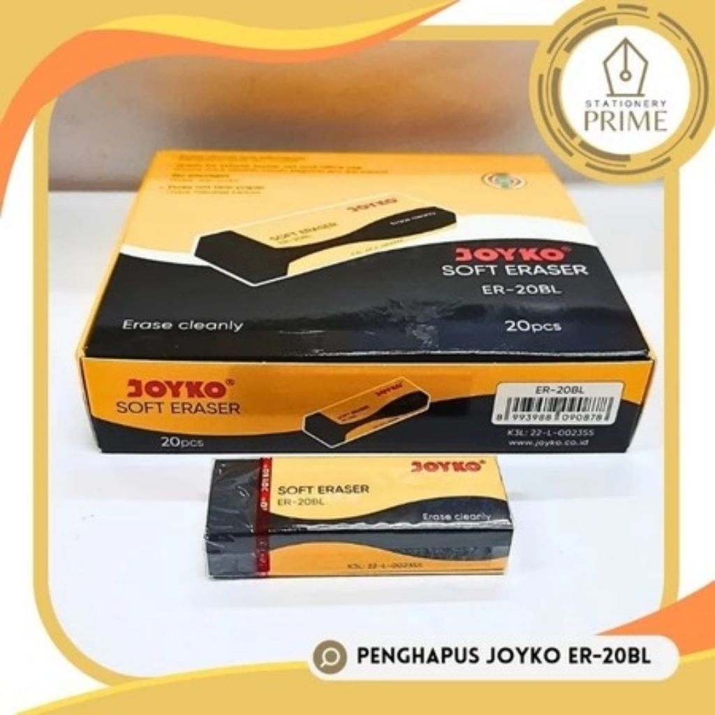 

Penghapus Joyko Soft Eraser Hitam ER-20BL [ PIECE ]